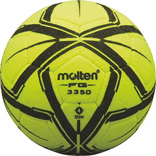 Molten Fußball F4G3350, Gelb/Schwarz, 4 von Molten