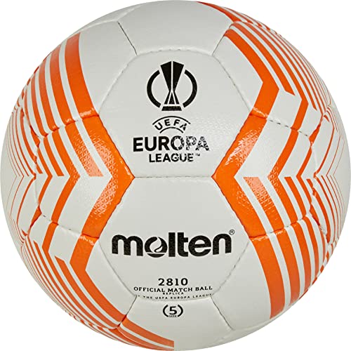 Molten Fußball F5U2810-23 Größe 5 Offizielle Replica UEFA Europe League Design 2022/23 von Molten