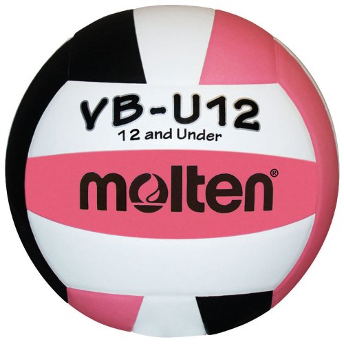 Molten VBU12 Light Volleyball, Pink/Schwarz/Weiß, 12 & unter von Molten