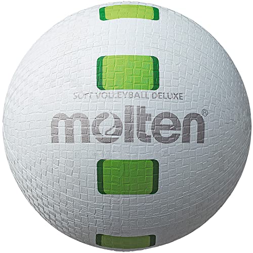Molten Volleyball-Ball-S2Y1550-WG weiß/grün 155g, Ø 200 mm von Molten