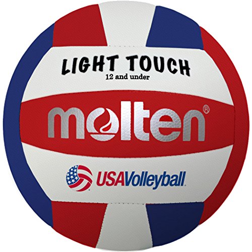 Molten Volleyball Light Touch, rot/weiß/blau, MS240-3, Unisex, Jugendliche, MS240-3, rot/weiß/blau, 12 & Under von Molten