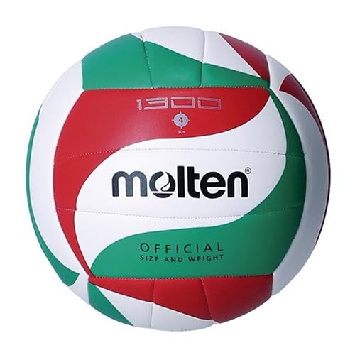 Molten Volleyball V4M1300 Größe 4, Rot, Grün und Weiß von Molten