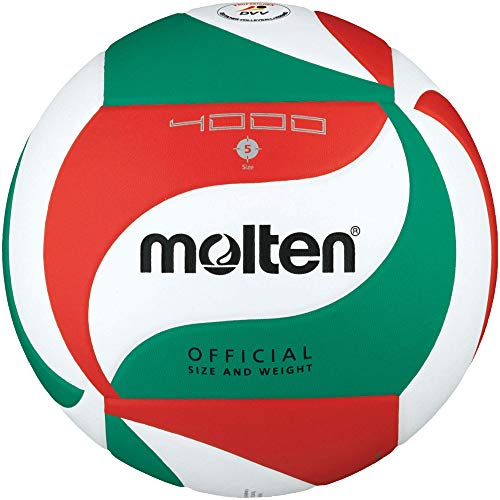 Molten Wettspielball-V5M4000-DE weiß/grün/rot 5 von Molten