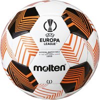 molten UEFA Europa League Saison Replica Mini-Fußball 2023/24 weiß/schwarz/orange von Molten