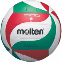 molten Volleyball Trainingsball weiß/grün/rot V5M1500 Gr. 5 von Molten