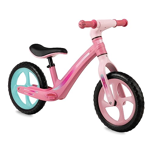 MoMi MIZO Kinderlaufrad für Mädchen und Jungen (max. Körpergewicht 25 kg), Lauf-Zweirad mit pannensicheren Kunststoffrädern und Fußstützen, leichte Konstruktion – nur 3 kg von Momi