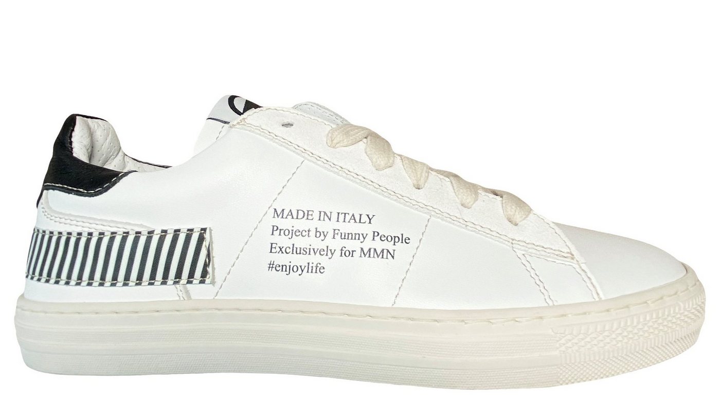 Momino Momino Sneaker Damen Mädchen 4040 Sport Halbschuhe Leder Weiß Sneaker von Momino