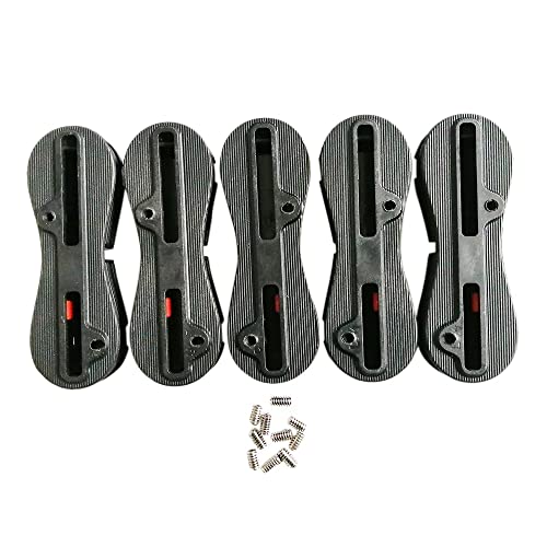 Monaghan 5 StüCk/Set II Fin Box 1 Center Fin + 4 Seitenflossen Surf Fin Plugs 0 + 5 + 9 Grad Fin Plug Surfboard ZubehöR von Monaghan