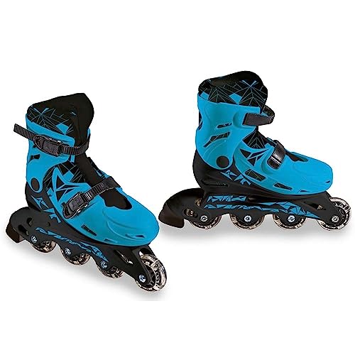 Mondo Toys – Boy In Line Skates – verstellbare Inlineskates – PVC-Rollen – Roller für Kinder/Mädchen – Größe M / Gr. 33/36 – 28330 von Mondo