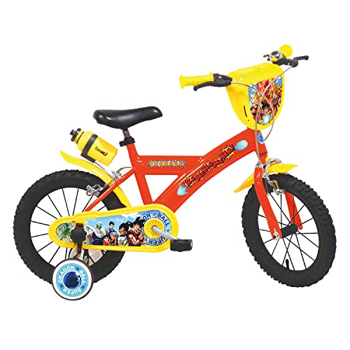 Mondo Toys - DRAGON BALL Fahrrad -Kinder/Mädchen – Größe 14 Zoll – Rollen und Bremse vorne/hinten – 25626 von Mondo