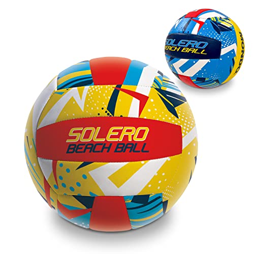 Mondo Toys - Spielball Volleyball SOLERO - Größe 5 Indoor, Outdoor, Beach, PVC Sponge Soft Touch - 13457 von Mondo