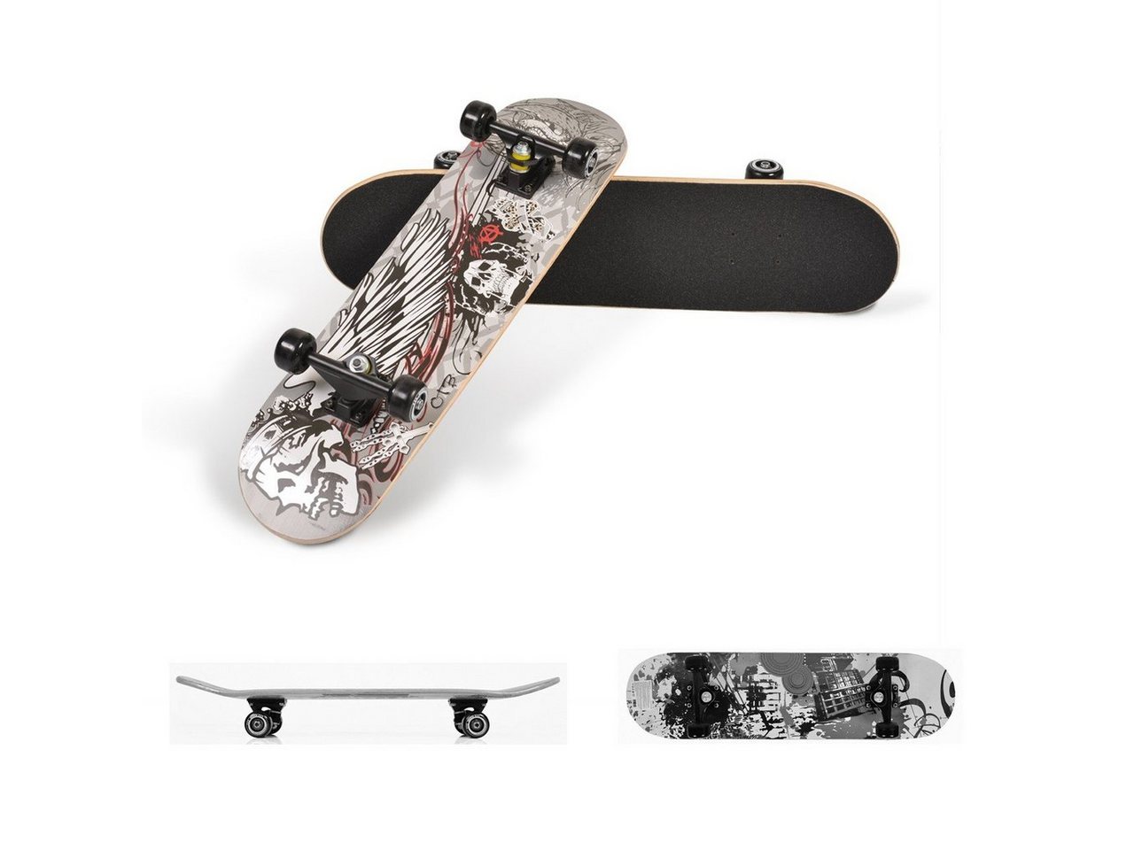 Moni Skateboard Kinder Skateboard Lux 3006, ABEC-5 Lager 85A-PU-Räder Deckgröße 79 x 21 cm von Moni