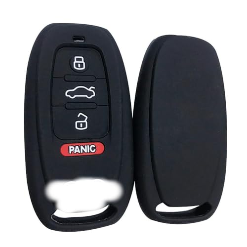 Monocitic - Autoschlüsselhülle Silikon-Schlüsseletui Fernbedienungshülle - passt für Audi A4 A6L Q5 A5 754C 754G von Monocitic