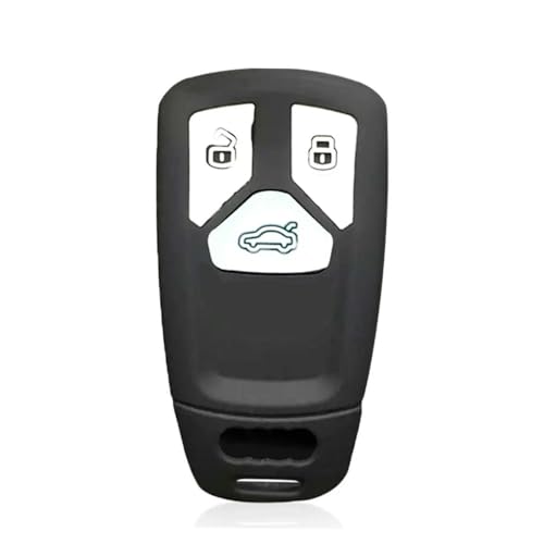 Monocitic - Autoschlüsselhülle Silikon-Schlüsseletui Fernbedienungshülle - passt für Audi Q7 A6 A5 S4 S5 S7 A4 B9 A4L 4m 8W Q5 TT TTS RS 8S von Monocitic