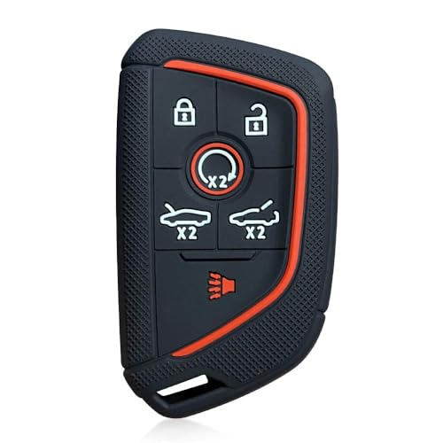 Monocitic - Autoschlüsselhülle Silikon-Schlüsseletui Fernbedienungshülle - passt für Chevrolet Corvette C8 Coupe 2021 Sports von Monocitic