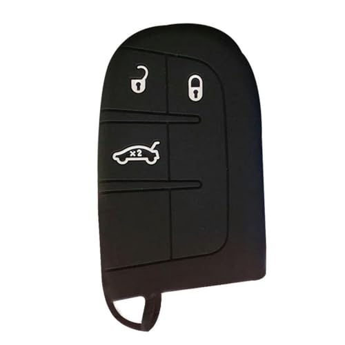Monocitic - Autoschlüsselhülle Silikon-Schlüsseletui Fernbedienungshülle - passt für FIAT Tipo 2021 Sport passt für Jeep WK2 KL BU MP passt für Dodge Chrysler 200 300C von Monocitic