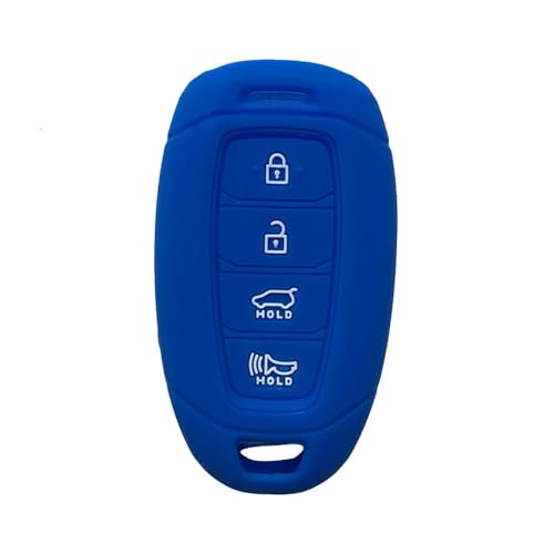 Monocitic - Autoschlüsselhülle Silikon-Schlüsseletui Fernbedienungshülle - passt für Hyundai Azera 2016 2017 Grandeur IG Ix45 New Shengda von Monocitic