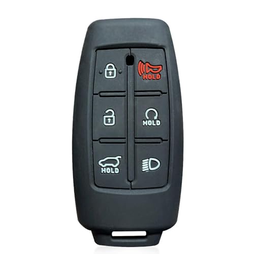Monocitic - Autoschlüsselhülle Silikon-Schlüsseletui Fernbedienungshülle - passt für Hyundai Genesis GV80 G80 GV70 von Monocitic