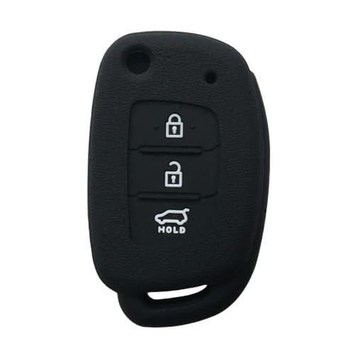 Monocitic - Autoschlüsselhülle Silikon-Schlüsseletui Fernbedienungshülle - passt für Hyundai I20 Creta Elantra Tucson Sonata Ix35 Ix25 Santa Fe GLS Sport von Monocitic
