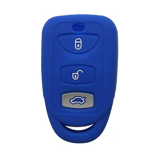 Monocitic - Autoschlüsselhülle Silikon-Schlüsseletui Fernbedienungshülle - passt für Hyundai Sonata NFC Santafe von Monocitic