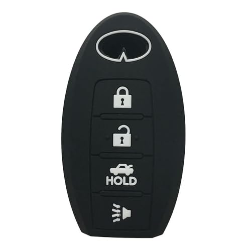 Monocitic - Autoschlüsselhülle Silikon-Schlüsseletui Fernbedienungshülle - passt für Infiniti Q70 G37 M35hl QX80 FX37 QX56 QX70 von Monocitic