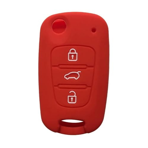 Monocitic - Autoschlüsselhülle Silikon-Schlüsseletui Fernbedienungshülle - passt für KIA Rio Sorento Picanto Ceed Cerato Sportage Soul K5 passt für Hyundai IX20 Solaris Norms von Monocitic