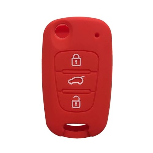 Monocitic - Autoschlüsselhülle Silikon-Schlüsseletui Fernbedienungshülle - passt für Kia Rio K2 K5 Sportage Sorento von Monocitic