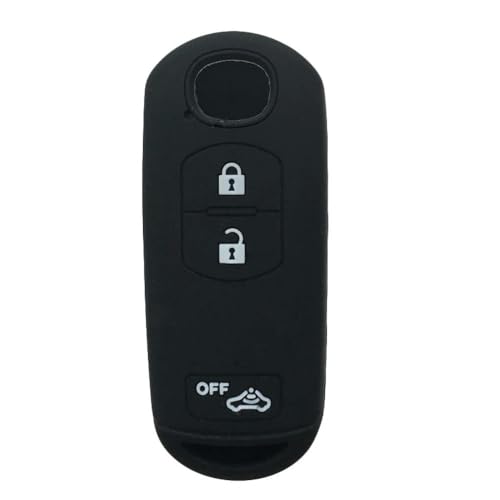 Monocitic - Autoschlüsselhülle Silikon-Schlüsseletui Fernbedienungshülle - passt für Mazda 6 GH 2 3 Cx-5 CX-8 CX-4 Demio Sch5 Atenza von Monocitic