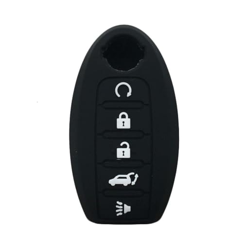 Monocitic - Autoschlüsselhülle Silikon-Schlüsseletui Fernbedienungshülle - passt für Nissan Pathfinder 5 Button passt für Nissan Maxima von Monocitic