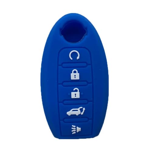 Monocitic - Autoschlüsselhülle Silikon-Schlüsseletui Fernbedienungshülle - passt für Nissan Pathfinder 5 Button passt für Nissan Maxima von Monocitic