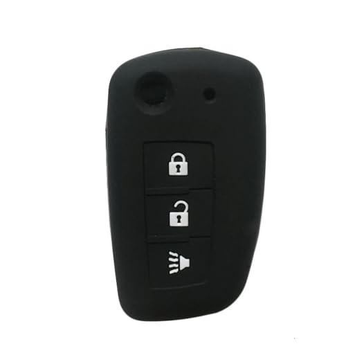 Monocitic - Autoschlüsselhülle Silikon-Schlüsseletui Fernbedienungshülle - passt für Nissan Rogue Micra 2018 2019 von Monocitic