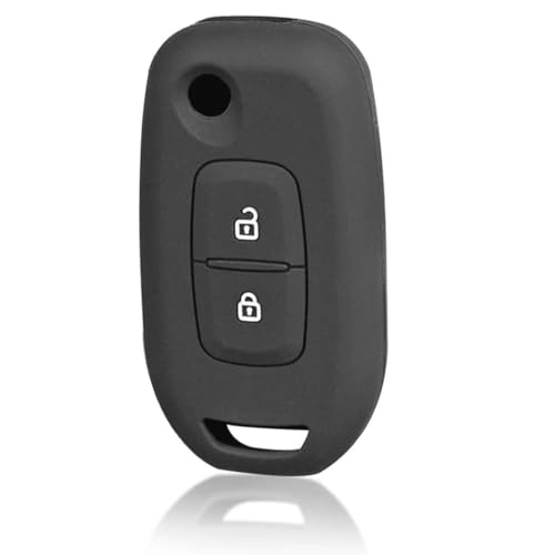 Monocitic - Autoschlüsselhülle Silikon-Schlüsseletui Fernbedienungshülle - passt für Renault Logan 2020 von Monocitic