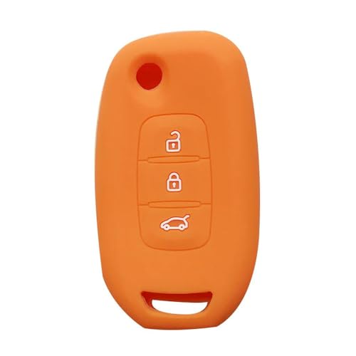Monocitic - Autoschlüsselhülle Silikon-Schlüsseletui Fernbedienungshülle - passt für Renault Sandero Captur Clio 5 Logan 2 Kadjar Arkana 2019 2020 2021 von Monocitic