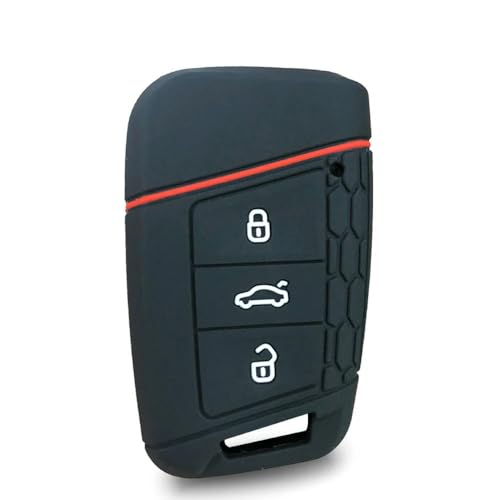Monocitic - Autoschlüsselhülle Silikon-Schlüsseletui Fernbedienungshülle - passt für Skoda Kodiaq Superb A7 passt für Passat B8 Golf Gte von Monocitic