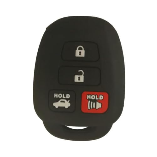 Monocitic - Autoschlüsselhülle Silikon-Schlüsseletui Fernbedienungshülle - passt für Toyota Corolla Prodo Rva4 Camry von Monocitic