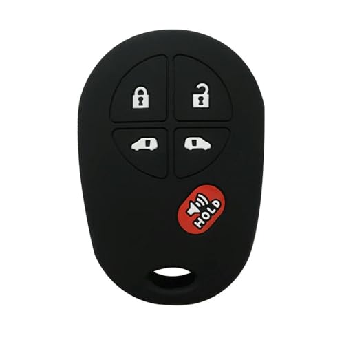 Monocitic - Autoschlüsselhülle Silikon-Schlüsseletui Fernbedienungshülle - passt für Toyota Sienna 2004-2016 von Monocitic