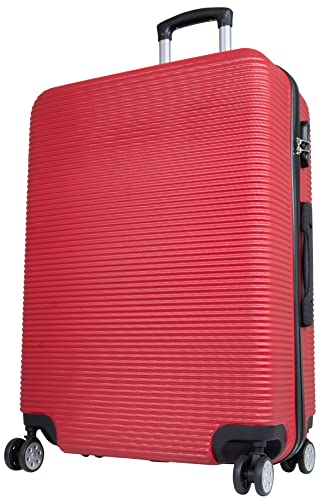 Monopol Reise-Koffer groß Hartschale Malaga 76 cm 99 Liter 4 Räder Zahlenschloss Rot von Monopol