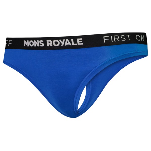 Mons Royale - Women's Merino Thong - Merinounterwäsche Gr M blau von Mons Royale