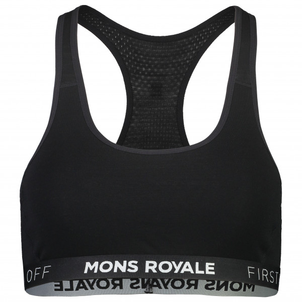 Mons Royale - Women's Sierra Sports Bra - Sport-BH Gr M schwarz von Mons Royale