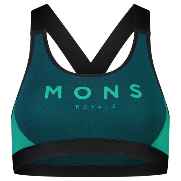 Mons Royale - Women's Stella X-Back Bra - Merinounterwäsche Gr L;M;S;XS rosa/schwarz von Mons Royale