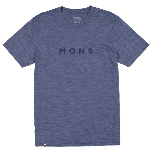Mons Royale - Zephyr Merino Cool T-Shirt - Merinoshirt Gr L blau von Mons Royale