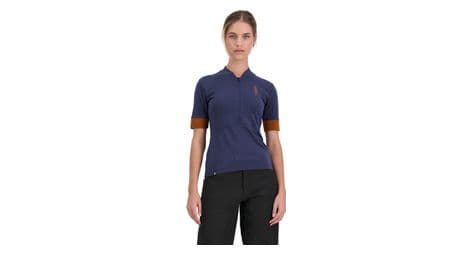 baselayer women mons royale cadence merino half zip blau von Mons Royale