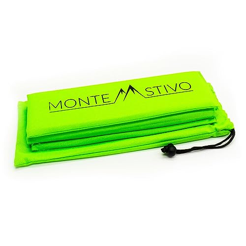 Monte Stivo® Expedition | Outdoor-Sitzmatte 30x40 cm Sitzfläche für Kinder und Erwachsene – 4-Fach faltbar | Zum Wandern von Monte Stivo