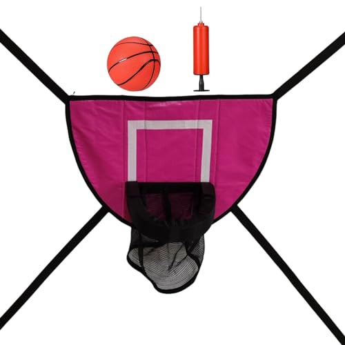 Montesy Basketballkorb-Set mit Haken, für drinnen und draußen, Basketball-Set mit Netzball, Kinder, Basketball, Sport, Spielzeug, Basketbälle, Korb-Set, Indoor-Set von Montesy