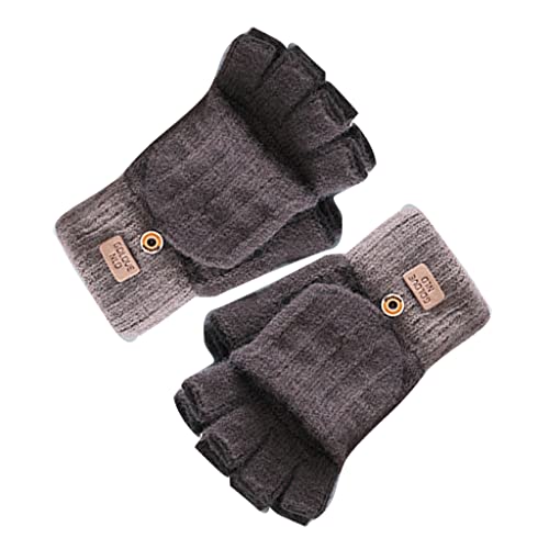 Winterhandschuhe, weich, warm, für Damen, Halbfinger-Handschuhe, dick, Outdoor, Skifahren, Radfahren, Wandern, Handschuhe für kaltes Wetter, farblich passende Winterhandschuhe für Kinder, Jungen, von Montesy