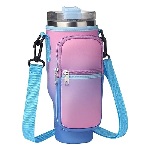 Moollyfox Wasserflaschen-Tragetasche Für Stanley-Wasserflaschen Mit Verstellbaren Schultergurten, Wasserglas-Zubehör Für Wandern, Reisen, Camping von Moollyfox