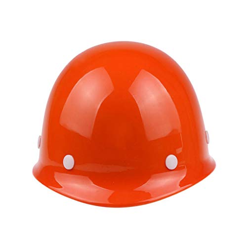 Schutz Helm, Schwer Hut Bauarbeiter-Helm Baustelle Hoher Schlagschutzhelm Schutzhelme (Farbe : Orange) von Moolo