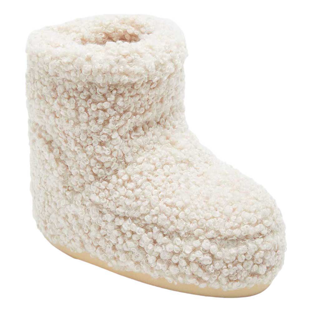 Moon Boot Icon Low Faux Curly Snow Boots Beige EU 33-35 Frau von Moon Boot