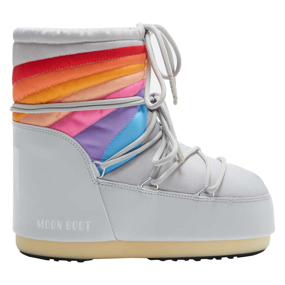 Moon Boot Icon Low Rainbow Snow Boots Beige EU 36-38 Frau von Moon Boot