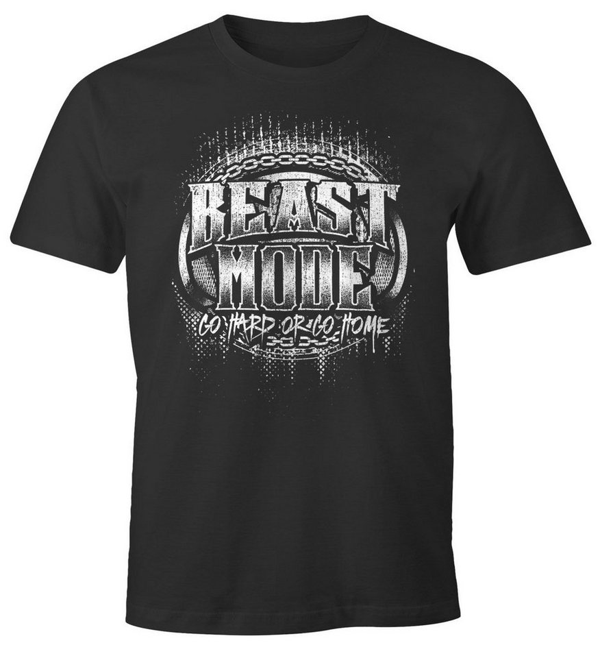 MoonWorks Print-Shirt Herren T-Shirt Beast Mode mit Print von MoonWorks